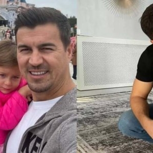 E copia ei fidelă! Tot cu ruj roșu, cu tocuri! Cum a fost fotografiată Eva Maria, fiica Elenei Udrea. Micuța, surprinsă în ipostaze în care nimeni nu se aștepta la doar 7 anișori