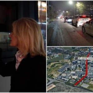 Cel mai aglomerat bulevard din Bucureşti. Câteva sute de metri, parcurşi şi în două ore