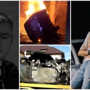 Cine sunt tinerii care au murit carbonizaţi în accidentul din Găeşti. S-ar fi luat la întrecere cu altă maşină