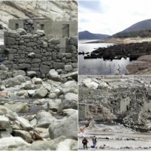 Satul dispărut care poate fi văzut doar o dată pe an