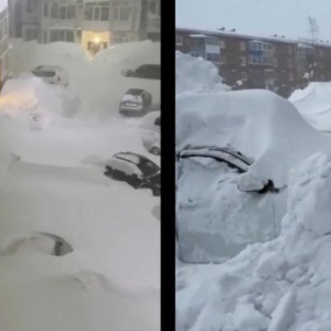 Meteorologii explică imaginile șocante din Siberia, unde zăpada acoperă clădirile. România e prinsă în aceeași masă de aer polar