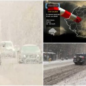 Ciclonul care a făcut ravagii în Portugalia şi Spania lovește România. Alertă de ger şi ninsoare în toată ţara