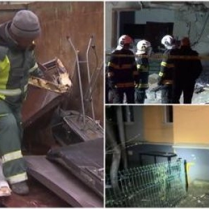 Filmul exploziei din Chitila. Locatarii din garsoniera unde s-a produs deflagraţia ar fi folosit o butelie