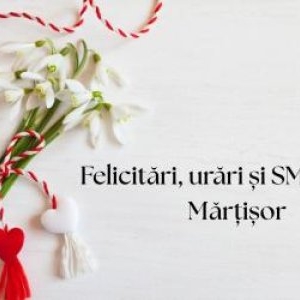 Mărțișor 2026: Felicitări cu „O primăvară frumoasă”, urări și SMS-uri pentru femei de 1 Martie