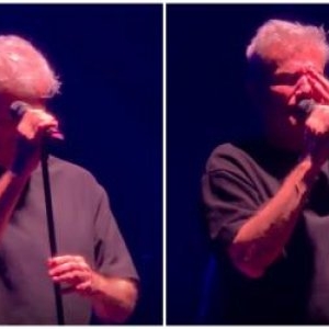 VIDEO | Dan Bittman, în lacrimi pe scenă după moartea colegului său, Mugurel Vrabete. Artistul a cântat cu greu piesa „Vine o zi”