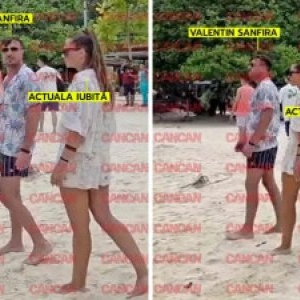 Valentin Sanfira a uitat-o deja pe Codruța Filip! Cine este  domnișoara misterioasă, copia fidelă a fostei sale soții