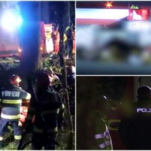 Sfârşit tragic pentru doi tineri, de Paşte. S-au izbit cu maşina în viteză de un copac, în pădurea Snagov