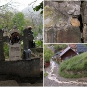 "Cade și vin morții aici". Teroare într-o comună buzoiană, unde un cimitir ar putea să o ia la vale peste case