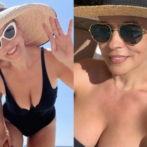 Pozele care au blocat Internetul! Andreea Marin, în costum de baie, la casa ei de la Telega! Se bronzează în grădină și arată fabulos!