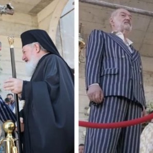 Zi mare pentru Gigi Becali. A sfințit biserica de zeci de milioane de euro, pe care a făcut-o în Pipera. Imagini de colecție de la slujbă / FOTO