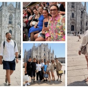Detaliul surpriză care a apărut în pozele cu Andra Măruţă după escapada de la Milano. Sute de comentarii pe Facebook!