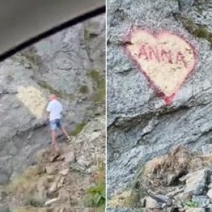 Cine este Anna, femeia al cărei nume a fost scris pe o stâncă din Transfăgărășan. Povestea amorezilor, o adevărată telenovelă
