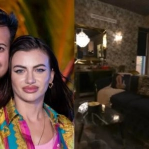 Cum arată casa din Roma a Prințului Marco și a Biancăi de la Insula Iubirii. Este decorată într-un stil chicios. Au ceas Rolex integrat în perete, tapet Gucci și perne Hermès
