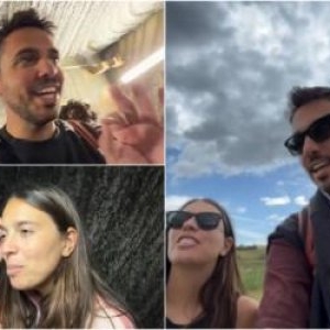 Reacţia unor italieni care au intrat pentru prima dată în Salina Turda