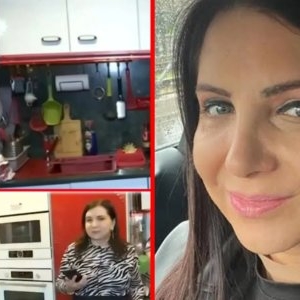Cum arată casa lui Carmen Șerban din București. Artista are un perete plin cu icoane. În schimb, bucătăria e decorată într-un fel excentric, în nuanțe de roșu aprins / GALERIE FOTO