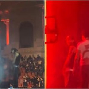 Trapperul Ian, filmat în timp ce urinează pe scenă în timpul concertului de la Arenele Romane
