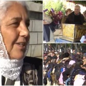 "Mă dor picioarele dar s-a meritat". Pelerinii stau 13 ore la rând ca să ajungă la moaștele Sfintei Parascheva