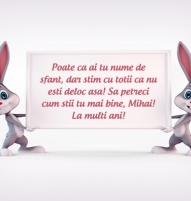 Felicitare haioasa Mihai