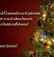 Felicitare de Craciun, urare de Craciun