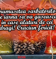 Felicitare clopotel  de Craciun 