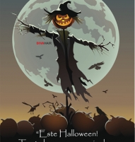Felicitare de Halloween sperietura