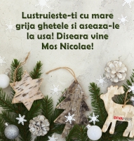 Felicitare de Mos Nicolae bradut