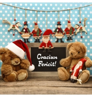 Felicitare de Craciun cu ursuleti