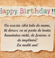 Felicitare de Sf. Ion cu urare