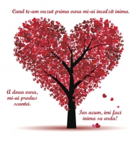 Felicitare de Sf. Valentin "pom inima"