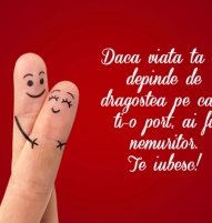 Felicitare Sfantul Valentin cu indragostiti
