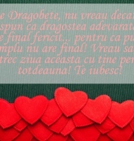 Felicitare de Dragobete cu multe inimioare