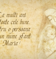 Felicitare nume sfant Maria