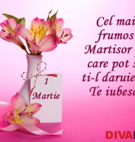 Felicitare de 1 Martie pentru iubita