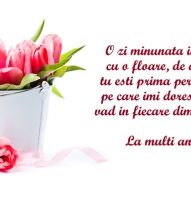 Felicitare de Florii pentru cineva drag