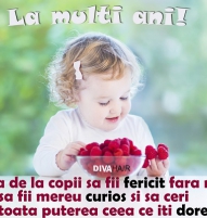 Felicitare La multi ani de ziua copilului