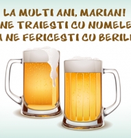 Felicitare bere Marian