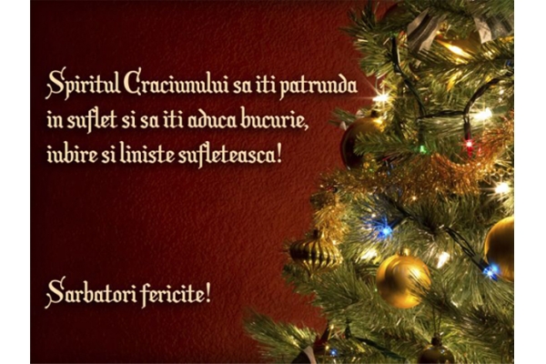 Felicitare de Craciun, urare de Craciun