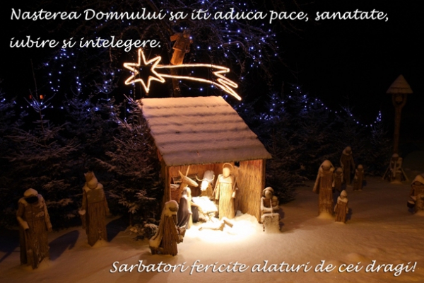 Felicitare Craciun Nasterea Domnului
