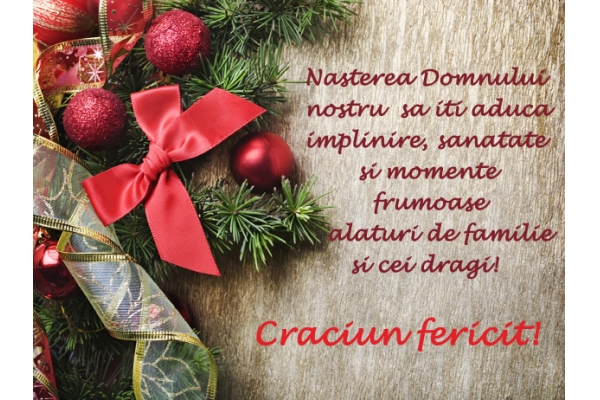 Felicitare Craciun urare