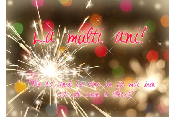 Felicitare Revelion artificii