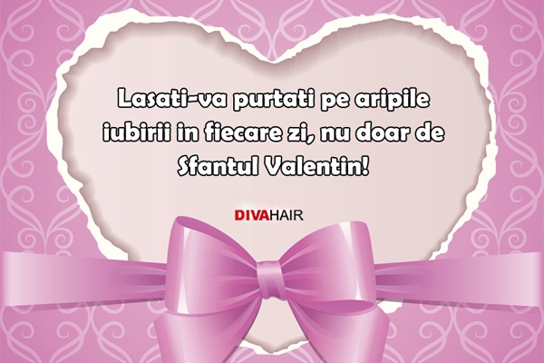 Felicitare Sf Valentin roz