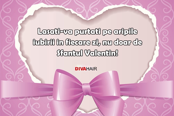 Felicitare Sf Valentin roz