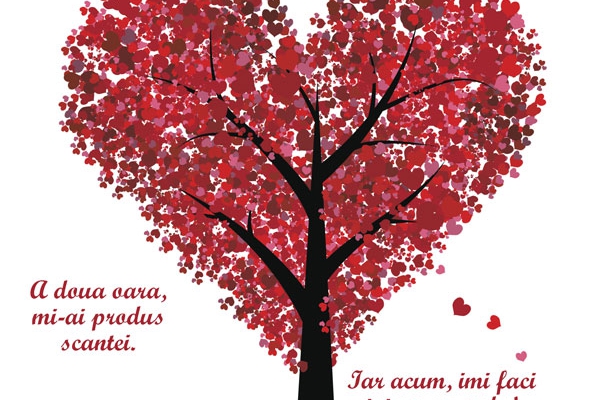 Felicitare de Sf. Valentin "pom inima"