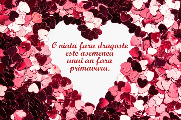 Felicitare de Sf. Valentin despre dragoste