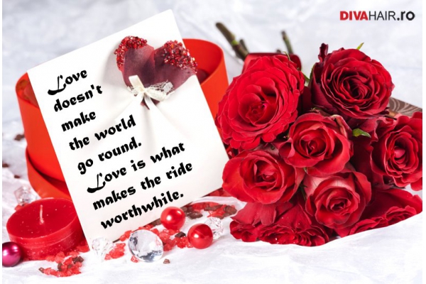 Felicitare de Dragoste cu mesaj si trandafiri