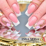 Unghii french patrate by Inga Moga
