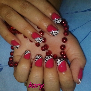 Unghii cu model animal print by Kory Nails