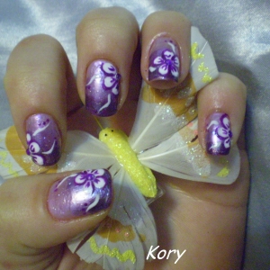 Unghii mov by Kory Nails