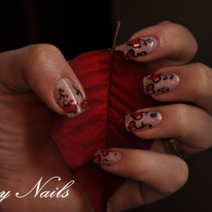 Unghii cu model flori by Flory Nails