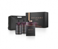 BVLGARI MAN IN BLACK EDP 100 ML + AFTER SHAVE BALM 75 ML + SHOWER GEL 75 ML + GEANTA SET